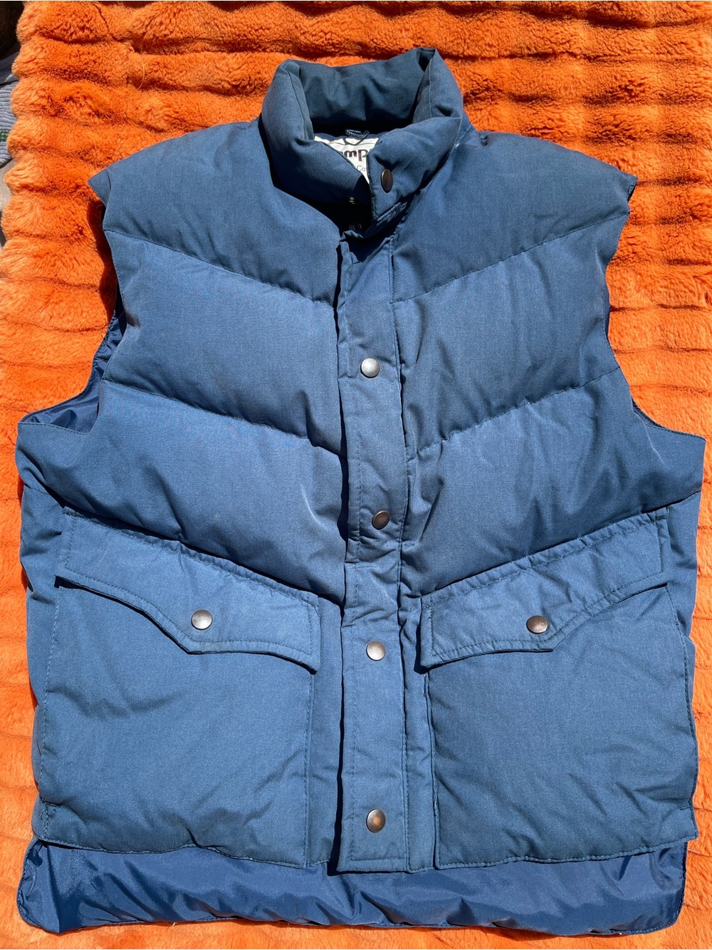 Campus rugged Country down puffer blue down vest vintage men’s medium outdoorsy